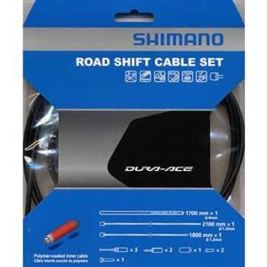 自転車用品 シマノ(サイクル) DuraAce9000用ポリマーコート シフトケーブルセット ブラッ...