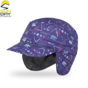 アウトドアウェア サンデー アフタヌーンズ 22秋冬 KIDS’ ARCTIC ICE CAPキッズ M/L パープルアークティックナイト