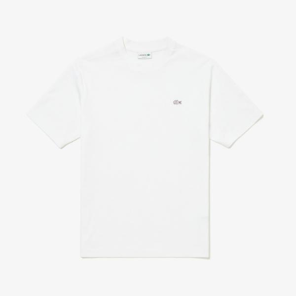 トップス(メンズ) LACOSTE 24春夏 アウトライン クロック クルーネックTシャツ 4 ホワ...