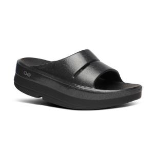 ウーフォス サンダル・マリンシューズ OOmega OOahh Luxe(ウーメガ ウーアー リュクス)  22cm  Black Sparkle サンダル・マリンシューズ ウーフォス OOmega OOahh Luxe(ウーメガ