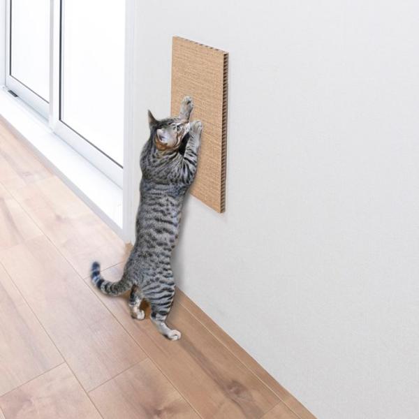 爪とぎ 猫 麻 ネコグッズ 猫雑貨 サンコー 吸着壁に貼れる猫のつめとぎ KV-88