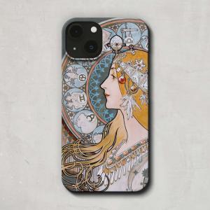 スマホケース / アルフォンス ミュシャ「黄道十二宮 (1896)-A」 iPhone 全機種対応 15 14 13 12 11 SE Pro Max Plus mini ケース カバー