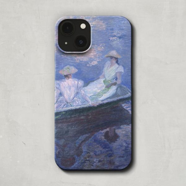 スマホケース / クロード モネ「 舟遊び (1887)」 iPhone 全機種対応 15 14 1...