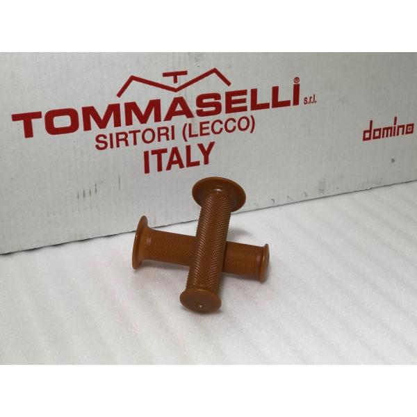 本物★刻印有★ ドミノ ビンテージ カフェレーサータイプ グリップ ブラウン プレーン 茶 検）TO...