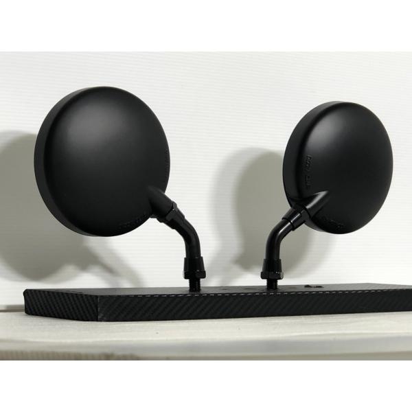 キタコ Z2 ZII ミニ ミラー ショート 黒 左右セット 検）GT F1 Z 手裏剣 風車 リー...