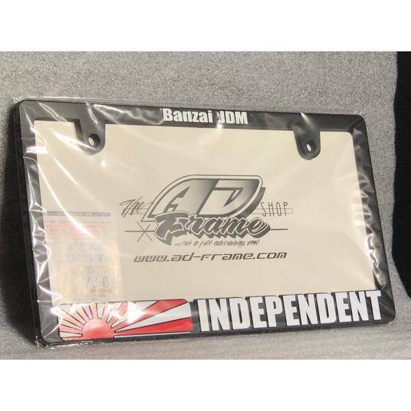 ￥送料一律￥ Raised Banzai ライセンス プレート フレーム KG204 バンザイ 万歳...