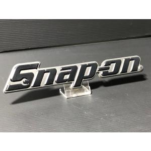 ＊正規品＊ スナップオン Snap-on エンブレム ガンメタ ブラック 黒  検）バッジ シール ...