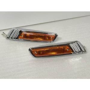 汎用 バイク ローレル ウインカー クリア 左右セット メッキ CB400