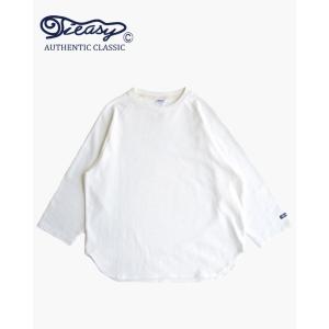 ティージーオーセンティッククラシック Tieasy Authentic Classic te001CR34 HDCS RAGLAN 3/4 CREW-T WHITE｜naval