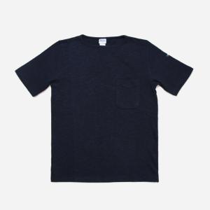 ティージーオーセンティッククラシック Tieasy Authentic Classic te001SSPK HDCS POCKET S/S BASQUE SHIRT DK.NAVY｜naval