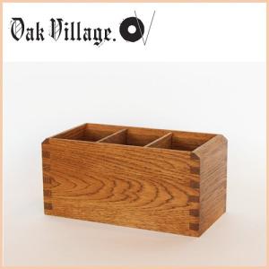 木製 多用途ペン立て ブラウン 01060-11 オークヴィレッジ Oak Village 国産材使用 伝統工法による木製文具｜navi-p-com-online
