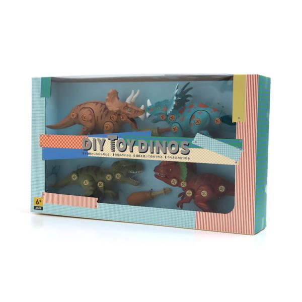 DIY TOY DINOS 4種セット 6581923
