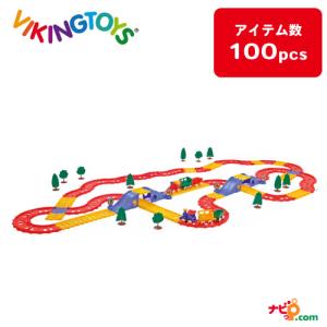 バイキングトイズ バイキングシティレイル コンプリートセット ミニカー トイカー レール コース 線路 機関車 ミニチュビーズ  VIKINGTOYS 156083｜navi-p-com-online