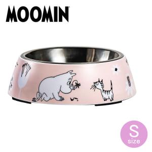 MOOMIN ペットフードボウル S ピンク MRA150008｜navi-p-com-online