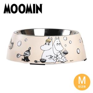 MOOMIN ペットフードボウル M ベージュ MRA150009｜navi-p-com-online