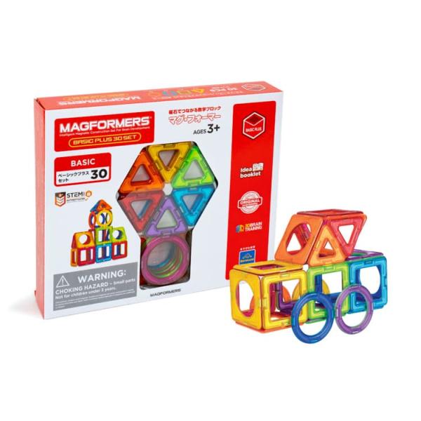 マグ・フォーマー ベーシックプラスセット（30ピース） MF715015 ボーネルンド マグフォーマ...