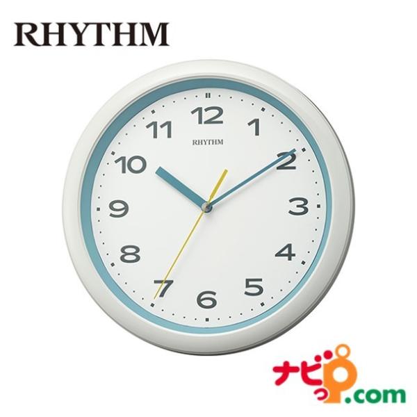 リズム時計 電波時計 フィットウェーブプリシラ RHYTHM ブルー 8MY562SR04