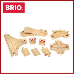 ブリオ BRIO 木のおもちゃ ポイントレール拡張セット 33307 木製／知育玩具／レールトイ｜navi-p-com-online