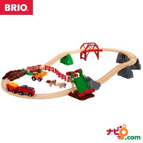 ブリオ BRIO 木のおもちゃ アニマルファームセット 33984 レール 汽車 乗り物 機関車 知...