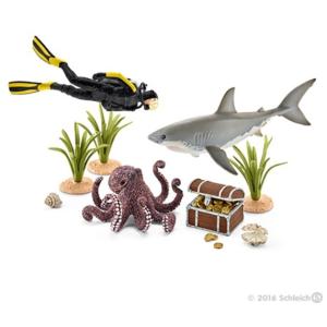 Schleich シュライヒ 宝探しダイバー プレイセット 42329｜navi-p-com-online