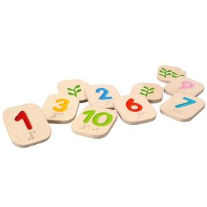 プラントイ PLANTOYS 点字ナンバー 1-10 5654 木のおもちゃ 知育玩具