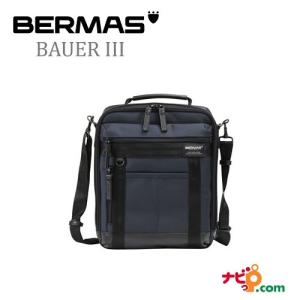 BERMAS バーマス ビジネス ショルダー バッグ S ネイビー ビジネスカジュアル 通勤 60065-NV (BAUER 3)【代引不可】｜navi-p-com-online