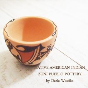 アメリカン インディアン ポタリー 壺Native American indian ZUNI