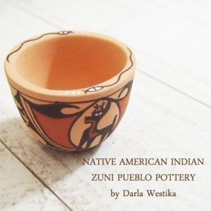 アメリカン インディアン ポタリー 壺Native American indian Acoma