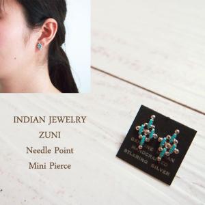 メール便200円配送可 インディアンジュエリー ズニ ニードルポイント ミニピアスINDIAN JEWELRY ZUNI Needle Pointl Earrings｜navie