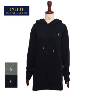 ラルフローレン ポロ レディース ポニーワンポイント サイドジップ スウェット パーカー/ブラック　POLO Ralph Lauren