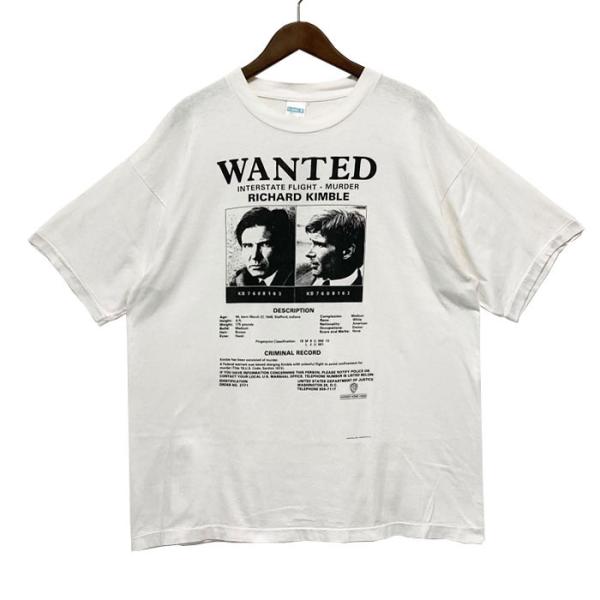USED　1993 THE FUGITIVE MOVIE T-SHIRTS /逃亡者　ムービーTシャ...