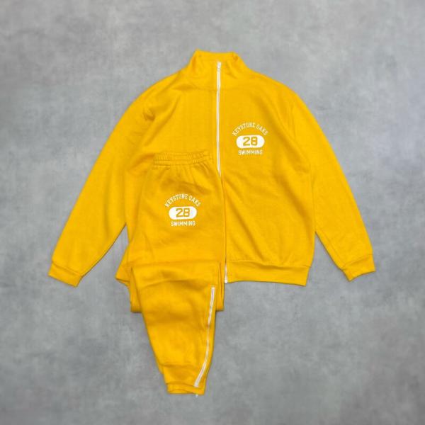70&apos;s CHAMPION TRACK SUIT SET-UP Made in USA YELLOW...