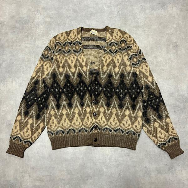 60's THANE MOHAIR CARDIGAN/XL