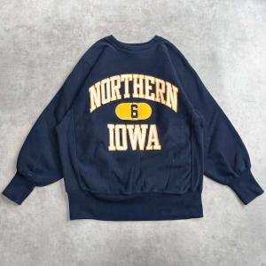 80's Champion Reverse Weave Sweat Shirts NAVY/M Made in USA  チャンピオン リバースウィーブ カレッジロゴ プリント｜navie