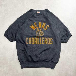 60'S ARTEX Raglan Short Sleeve Sweat Shirts NAVY Made in USA