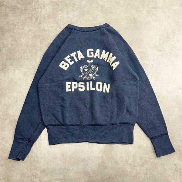 60'S Vintage Raglan "BETA GAMMA EPSILON" Print Swe...