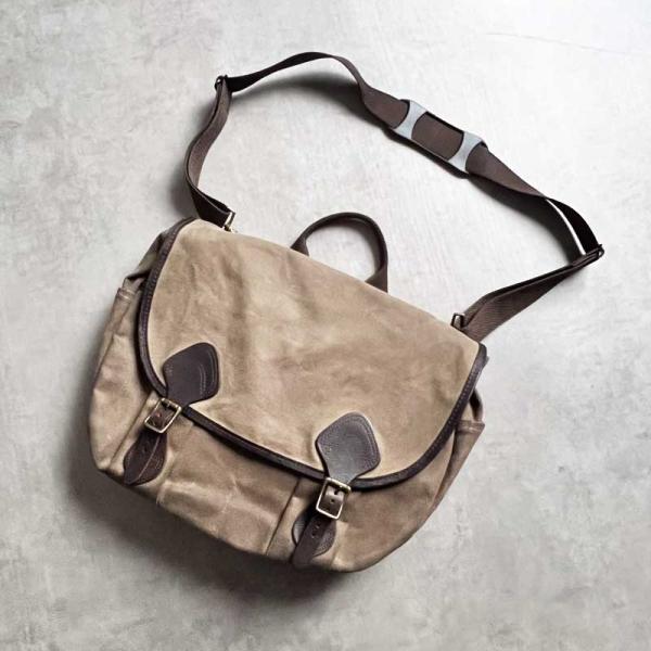 80'S L.L.BEAN Waxed Canvas Haversack Made in USA 8...