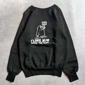 60'S OLD MONSTER PRINT Sweat Shirts Black Body Mint Condition 60年代 モンスタープリント ヴィンテージ スウェットシャツ ブラック ミントコンデョション