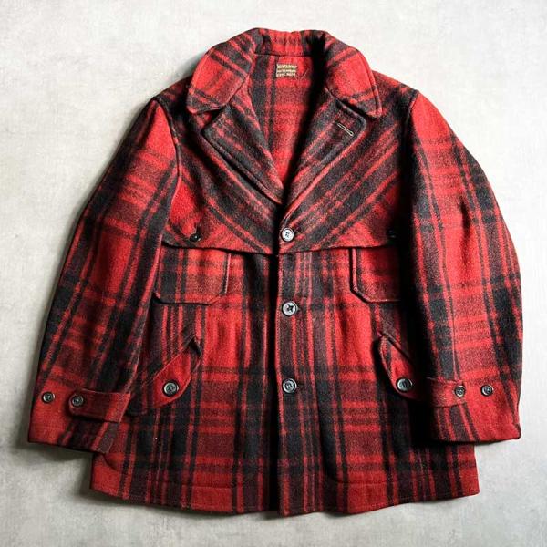 30'S SOO WOOLEN MILLS Double Mackinaw Cruser Jacke...