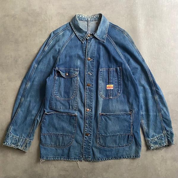 50&apos;s PAY DAY Denim Chore Jacket 身幅58センチ 50年代 ペイデイ ...