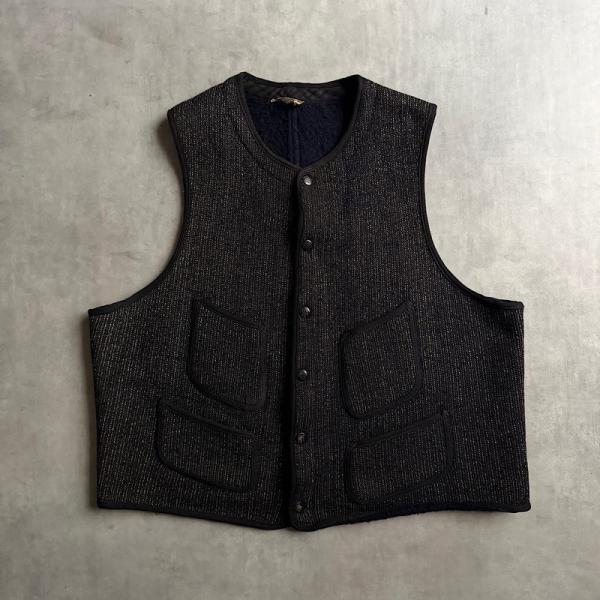 VINTAGE 50'S BROWN'S BEACH VEST /NAVY SIZE46 ヴィンテー...
