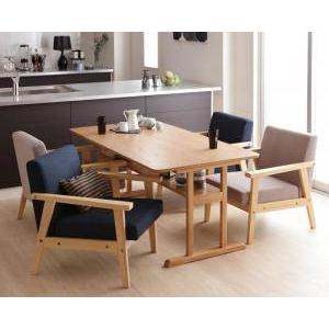 ダイニングテーブルセット 4人用 椅子 ソファー おしゃれ 5点 (机+1Pソファ4脚) 幅150 ...