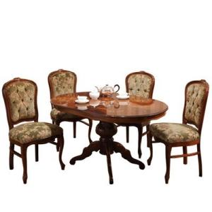 ダイニングテーブル ダイニングテーブルセット テーブル 食卓テーブル 4人用 丸型 4人用 135 90 椅子 椅子 4脚 高級 天然木 ブラウン アンティーク Kag 324 Navio