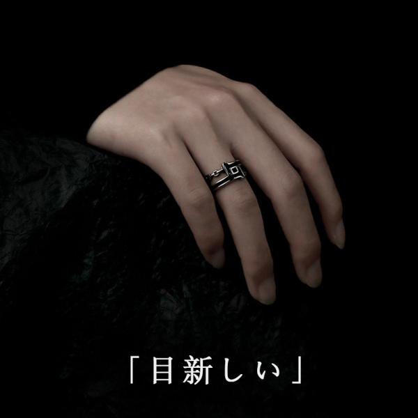 指輪 男性用 イメージアップリング 手飾り ジルコン 高級感 おしゃれ