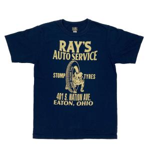 GUNZ 半袖 RAY,S Tシャツ  プリント -443G055-｜navyblue