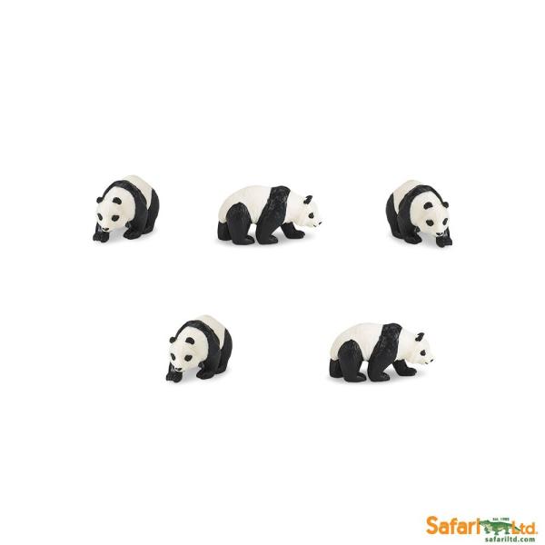 サファリ　パンダ　ミニ　フィギュア　12個セット　342722　グッドラックミニ