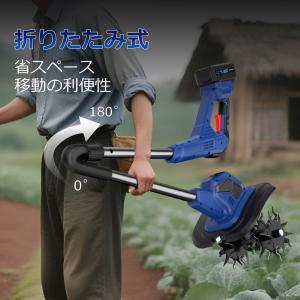 NANWEI コードレス耕運機 充電式耕うん機...の詳細画像4