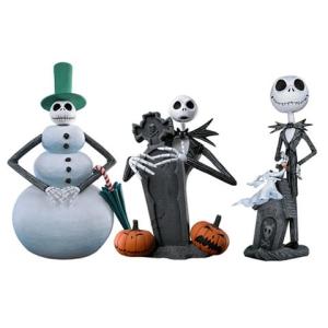 NECA ナイトメアビフォアクリスマス★ジャック ヘッドノッカー　ミニアソート　3種セット｜nazca