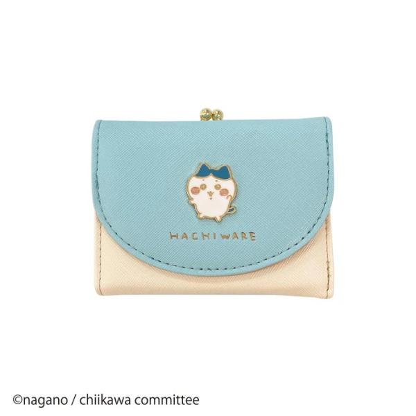 ちいかわ ハチワレ 財布 バッジ口金財布　メール便なら何個でも220円で全国へ　二つ折り 小銭入れ ...