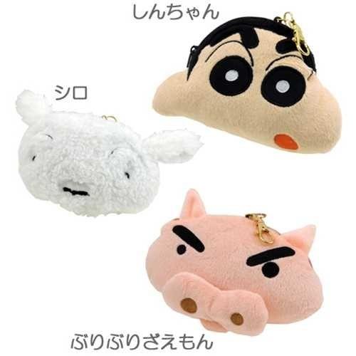 クレヨンしんちゃん パスケース　定形外OK　のびーる リール付き定期入れ　しんのすけ　シロ　ぶりぶり...